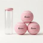 Tube de 3 balles de padel roses Maison Revers