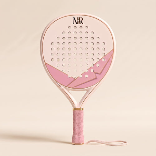 Raquette de padel La Signature coloris Crème, vue de face